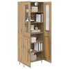 vidaXL Highboard Dąb rzemieślniczy 69,5 x 34 x 90 cm