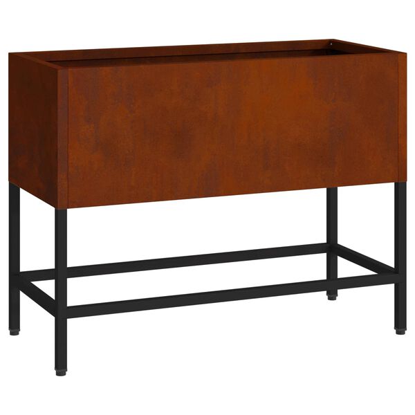 vidaXL Podwyższona doniczka ogrodowa Rdzawy 60 x 26 x 45 cm