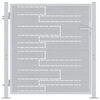 vidaXL Brama ogrodowa Z blokadą Srebrny 85 x 97 cm Stal nierdzewna