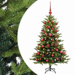 vidaXL Sztuczna choinka z bombkami 120 cm 150 LED Ciepła biel