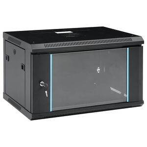 vidaXL Szafki serwerowe Black 600 x 450 x 375 mm Stal
