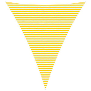 vidaXL Żagiel przeciwsłoneczny Ż&oacute;łty i Biały 5 x 6 x 6 m