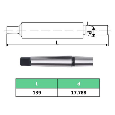 vidaXL Szybkomocujący uchwyt wiertarski MT3-B18, 16 mm