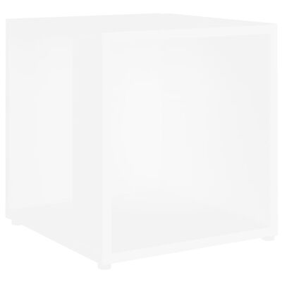 vidaXL Stolik boczny, biały, 33x33x34,5 cm, materiał drewnopochodny