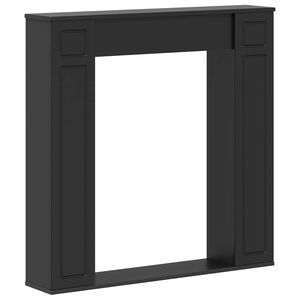 vidaXL Obudowa kominka Czarny 100 x 20 x 100 cm Drewno inżynieryjne