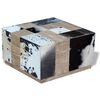 vidaXL Stolik kawowy z elementami ze sk&oacute;ry bydlęcej 60x60x36 cm