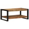 vidaXL Stolik kawowy 90x50x38 cm lite drewno surowe mango