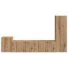 vidaXL Zestaw szafek RTV Montowane na ścianie 4 pcs Dąb rzemieślniczy