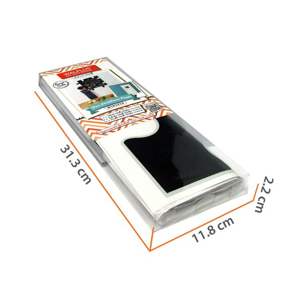 WALPLUS Samoprzylepna tablica kredowa, puzzel, 54x54cm, czarna