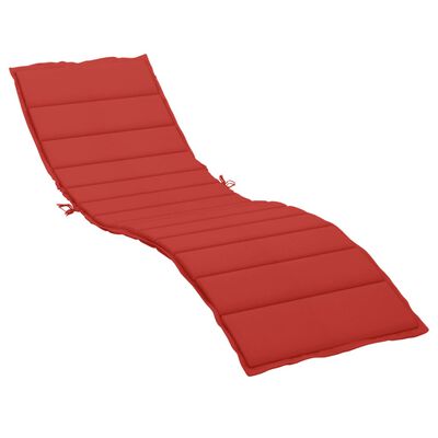vidaXL Poduszka na leżak, czerwona, 200x60x3 cm, tkanina Oxford