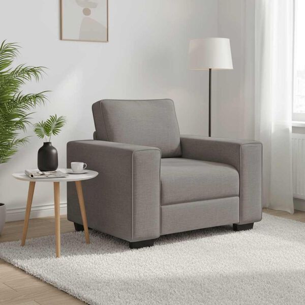 vidaXL Sofa Fotel Taupe 100x77x82 cm Tkanina