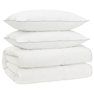 vidaXL Zestaw kołdry 90% z gęsiego puchu FULDA 3 szt. 200 x 200 cm