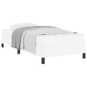 vidaXL Ramka ł&oacute;żka z materacem Czysta Biała 80 x 200 cm tkanina
