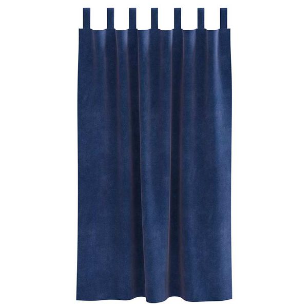 vidaXL Zasłony zaciemniające 2 pcs Ciemnoniebieski 140 x 175 cm