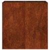 vidaXL Doniczka Rusty 80x40x80 cm Stal nierdzewna