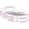 vidaXL Ramka ł&oacute;żka Z zagł&oacute;wkiem Biały 80 x 200 cm Lite drewno sosnowe