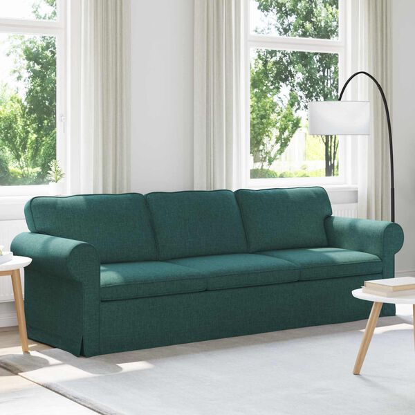 vidaXL Sofa Ciemna zieleń
