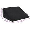 vidaXL Poduszka w kształcie klinu Inny Czarny