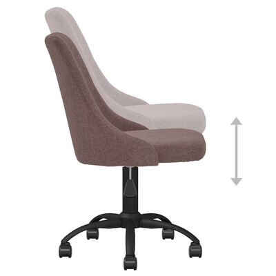 vidaXL Obrotowe krzesła stołowe, 6 szt., brązowe, obite tkaniną