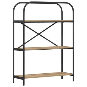 vidaXL P&oacute;łka na książki 3 poziomy 80 x 30 x 109 cm Drewno inżynieryjne