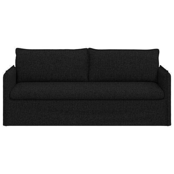 vidaXL Sofa 180cm Czarny Metal