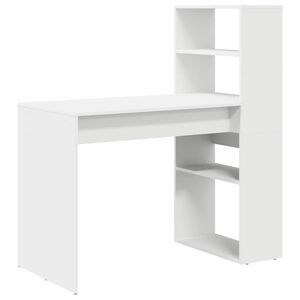vidaXL Biurko Biały Drewno inżynieryjne 113 x 54 x 120 cm