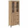 vidaXL Highboard Dąb rzemieślniczy 69,5 x 34 x 180 cm