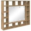 vidaXL Szafka z lustrem z p&oacute;łką Dąb rzemieślniczy 91 x 15 x 76,5 cm
