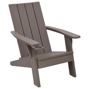 vidaXL Krzesło ogrodowe Adirondack, jasnobrązowe, 75x88,5x89,5cm