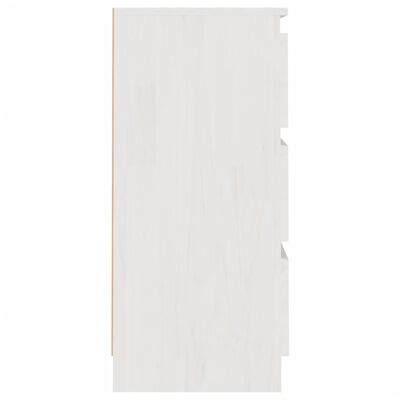 vidaXL Szafki nocne, 2 szt., białe, 40x29,5x64 cm, drewno sosnowe