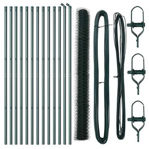 vidaXL Sześcioramienna podstawa ogrodzenia 25 x 1,5 m Stal pokryta PVC