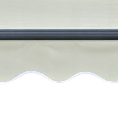 vidaXL Zwijana markiza z LED i czujnikiem wiatru, 300x250 cm, kremowa