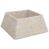 vidaXL Kołnierz do Choinki Biały 60 x 60 x 28 cm Hiacynt wodny