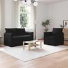 vidaXL Sofa 2 pcs Czarny