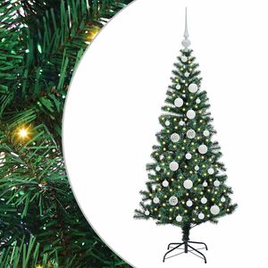 vidaXL Sztuczna choinka z oświetleniem na Boże Narodzenie 120 cm