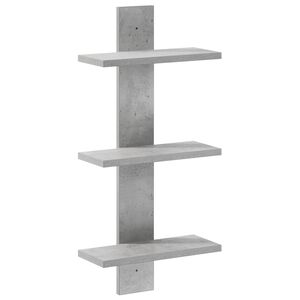 vidaXL P&oacute;łka ścienna Betonowy szary 30 x 13,5 x 64,5 cm