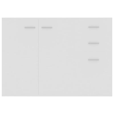 vidaXL Komoda, biała, 105 x 30 x 75 cm, płyta wiórowa
