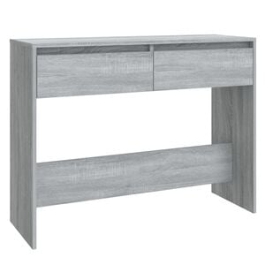 vidaXL Stolik konsolowy, szary dąb sonoma, 100x35x76,5 cm