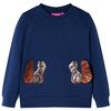 vidaXL Bluza dziecięca, granatowa, 116