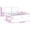 vidaXL Ramka ł&oacute;żka Brązowy dąb 200 x 200 cm Drewno inżynieryjne