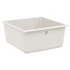 vidaXL Zlew Biały 430 x 460 mm 80% Kwarc i 20% Żywica