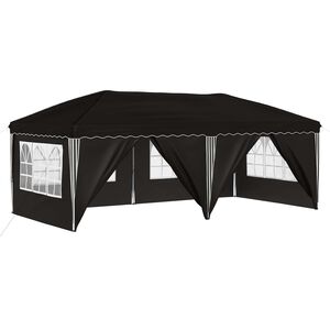 vidaXL Namiot imprezowy rozkładany 575 x 288 x 245 cm Czarny
