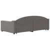 vidaXL Sofa rozsuwana z szufladami, taupe, 100x200 cm, tkanina