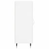 vidaXL Szafka, biała, połysk, 34,5x34x90 cm, materiał drewnopochodny