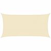 vidaXL Żagiel przeciwsłoneczny, 160 g/m&sup2;, kremowy, 2x3,5 m, HDPE