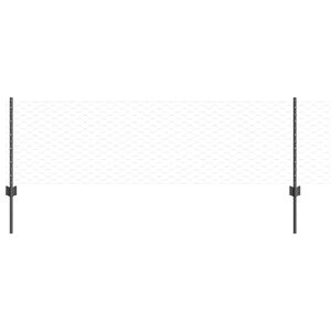 vidaXL Sześciokątne ogrodzenie z słupkiem 100 x 0,6 m Stal pokryta PVC