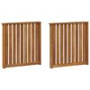 vidaXL Podłokietniki 2 pcs Brązowy 60 x 6 x 61 cm