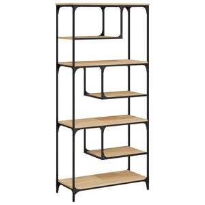 vidaXL Regał, dąb sonoma, 81x36x176 cm, materiał drewnopochodny