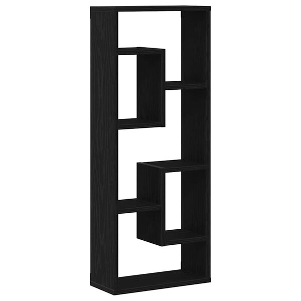 vidaXL Półka ścienna czarny dąb 36x16x90 cm Drewno konstrukcyjne