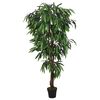 vidaXL Sztuczne drzewko mango, 450 liści, 120 cm, zielone